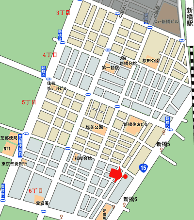 賃貸不動産総合管理会社新橋商会の地図